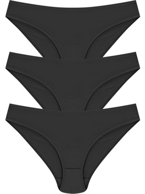 Papatya Bikini Model Külot 3'lü Paket %100 Pamuk