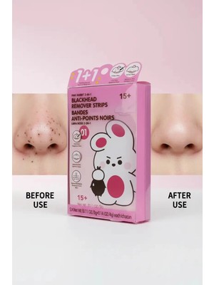 Miniso Lisanslı 2'si 1 Arada Siyah Nokta Temizleyici Burun Bandı (5 Adet)