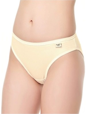 Tutku Kadın Elastan Düz Ten Bikini Külot 3'lü Paket 0715 MSNV0715UNL3