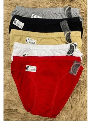 Gümüş 12LI Kadın Bikini Külot Karışık Renk 5001