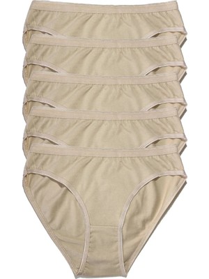 Tutku Kadın Krem Penye Bikini Külot 5li