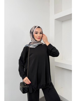 Mihran Butik Liora Model Ithal Pike Kumaş Cep Detaylı Kadın Takım