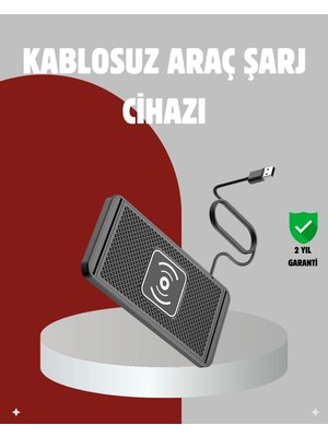 Genel Tedarik Hızlı Kablosuz Araç Şarj Cihazı – Manyetik Pad, Aşırı Isınma Korumalı