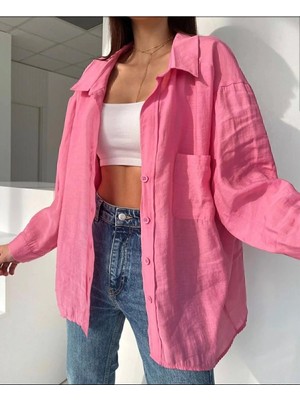 Butikkce Oversize Düşük Omuz Gömlek