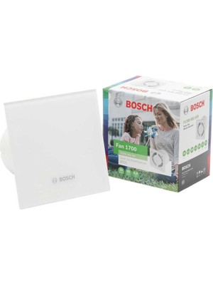 Bosch F1700 Ws 100 Sessiz Duvar Tipi Aksiyal Fan ve Panel 100 mm Kolay Montaj Özelliği ile