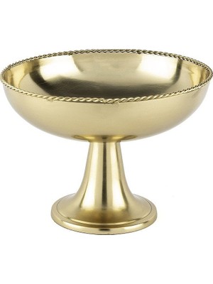 Qua Home Lune Ayaklı Servis Kase Gold 16X13 cm