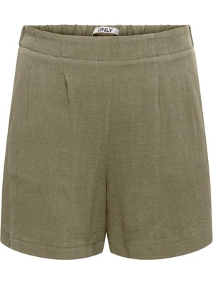 Only Onlsıesta Hw Sımple Lınen Bl Shorts Pnt Kadın Yeşil Şort - 15370395