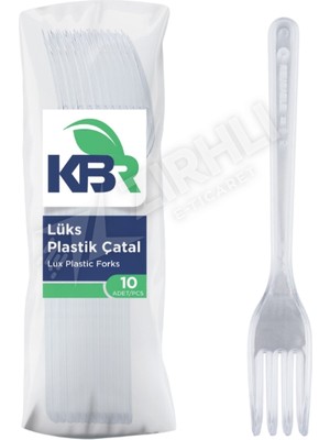 5 Adet Kbr Plastik Çatal 10'lu