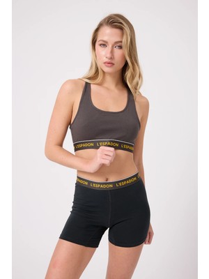 Athleshorts™ Yüksek Bel Kadın Uzun Boxer Şort