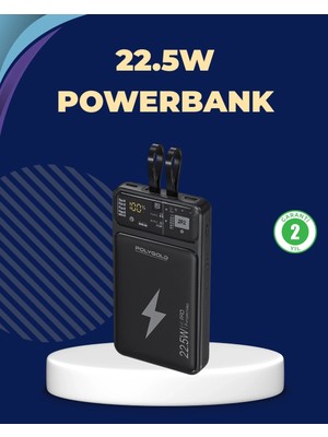 Genel Tedarik Taşınabilir Powerbank 22.5W Hızlı Şarj Destekli