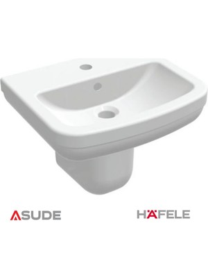 Hafele Glow Lavabo Yarım Ayak,parlak BEYAZ,270M