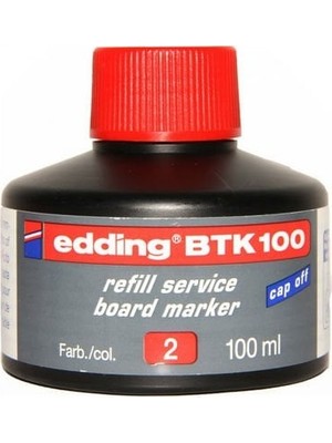 Düzey Edding Btk 100 Tahta Kalem Mürekkebi Kırmızı 100 ml