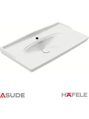 Hafele Empress 90-1 Lavabo,parlak BEYAZ,900X465