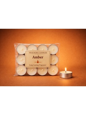 Mumline "18’li Tealight Mum – 3.5 Saat Yanar – Dumansız Kokusu – Restoran & Ev Kullanımı"