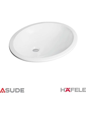 Hafele Marın Lavabo,parlak BEYAZ,573X404MM