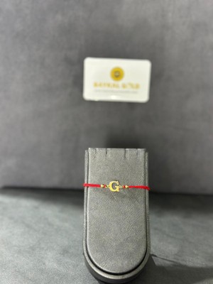 Baykal Kuyumculuk 14 Ayar Altın Harf Bileklik G Harfi 0.35 Gr.