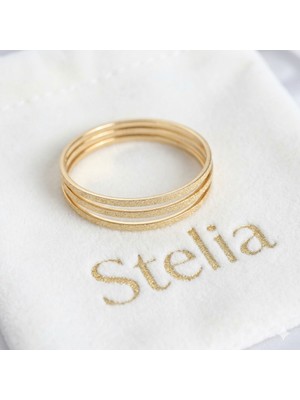 Stelia Bilezik - Simli Ajda Model Kadın Bilezik - 65 mm