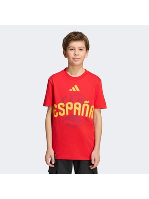 Adidas Esp Olp Çocuk Kırmızı T-Shirt.-