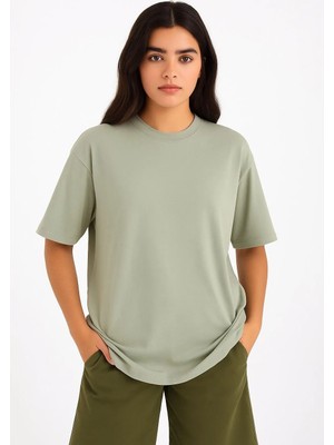 Basic Kadın T-Shirt Regular Oversize Tişört