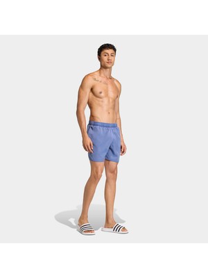 Adidas Washed 5 Inç Erkek Mavi Deniz Şortu.-