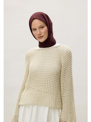 Fresh Scarfs İnce Pamuk Vual Şal Koyu Bordo