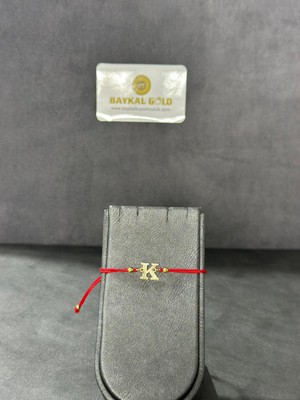 Baykal Kuyumculuk 14 Ayar Altın Harf Bileklik K Harfi 0.35 Gr.