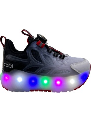 Orijinal Cool Kids Wheel Ortopedik Işıklı Akıllı Bağcıklı Patenli Çocuk Spor Ayakkabı