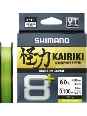 Shimano Kairiki 8+ 150 mt Mantis Green Ip Misina