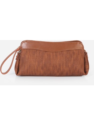 Alessia Bag Celine Mıknatıs Kapaklı Hasır Dokulu Portföy