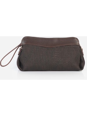 Alessia Bag Celine Mıknatıs Kapaklı Hasır Dokulu Portföy