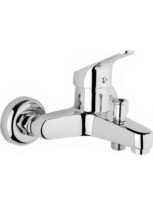 Kustar Krom Mix Banyo Duş Bataryası Aç Kapa Banyo Lavabo Musluk