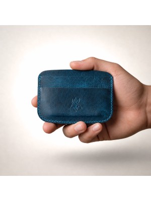 Oh Deer Leather Hakiki Deri Kartlık – Minimalist Oval Tasarım