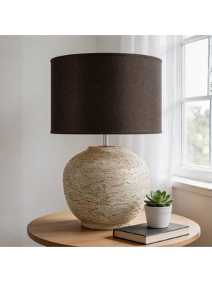Bahar Aydınlatma Lemir Açık Yeşil Gövde Siyah Başlık Dekoratif Abajur