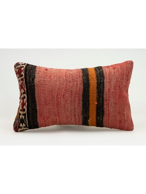 Kilim Wholesale El Yapımı Eski Kilimden Yapılmış Vintage Kırlent Kılıfı, Yün, 30X50 cm