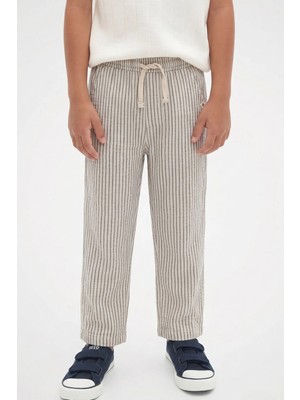 Müslin Pantolon 1-10 Yaş İnce Çizgili