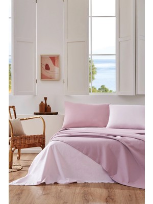 Özdilek Rf -Colourist Rose Pudra- Çift Kişilik Pike Takımı