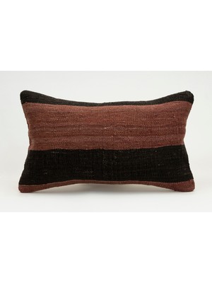 Kilim Wholesale El Yapımı Eski Kilimden Yapılmış Vintage Kırlent Kılıfı, Yün, 30X50 cm