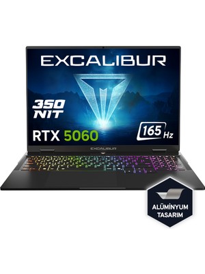 Casper Excalibur G915 i7-13620H 16GB 2TB 8GB RTX5060 165HZ 16" Freedos Gaming Laptop G915.1362-BX60X-C