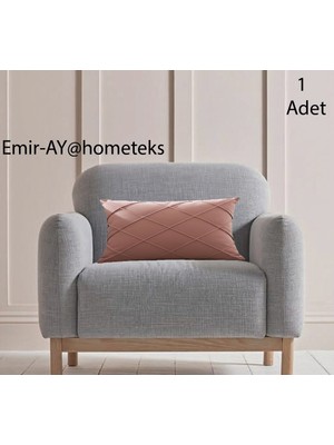 Emir-Ay@hometeks Kapitoneli Kırlent Kılıfı ,yastık Kılıfı ( Leke Tutmayan Silinebilir Kadife )