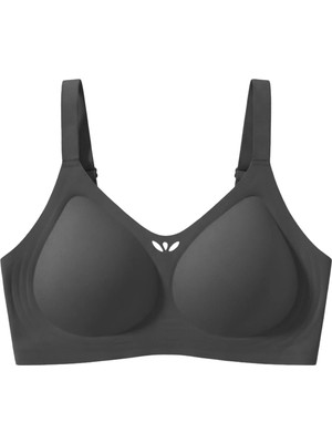 Cottonhill Seamless Bra - Ease | Siyah Lazer Kesim Balensiz Dekolteli Dikişsiz Kadın Sütyen