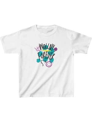 Marsilyan Çocuk Baskılı T-Shirt - Beyaz