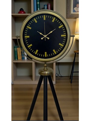 Hsc Bilişim Nostalji Şık Tasarım Tripod Ayaklı Saat