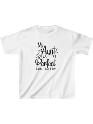 Marsilyan Çocuk Baskılı T-Shirt - Beyaz