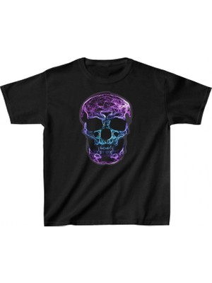 Marsilyan Baskılı T-Shirt - Siyah -