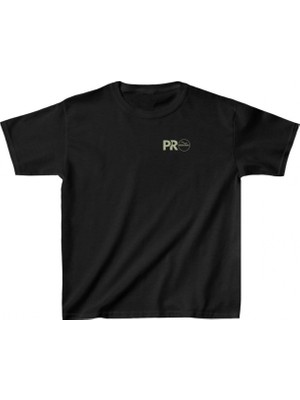 Marsilyan Baskılı T-Shirt - Siyah -