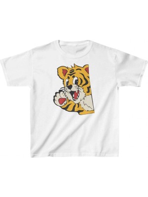 Marsilyan Çocuk Baskılı T-Shirt - Beyaz