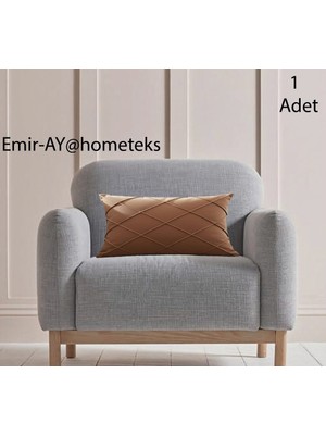 Emir-Ay@hometeks Kapitoneli Kırlent Kılıfı ,yastık Kılıfı ( Leke Tutmayan Silinebilir Kadife )