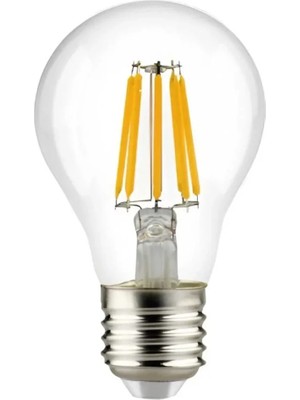 Orbus F60 4.8W E27 Filament Ampul 2700K Sarı Işık 600 Lümen Enerji Tasarruflu Aydınlatma