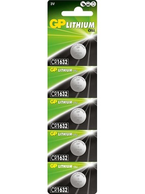 Sb Shopping Gp 3V CR1632 Lityum Pil 5'li Kart