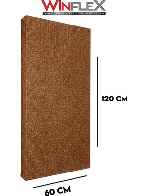 Winflex Akustik Kumaş Kaplı Panel - (60X120CM) Kahverengi